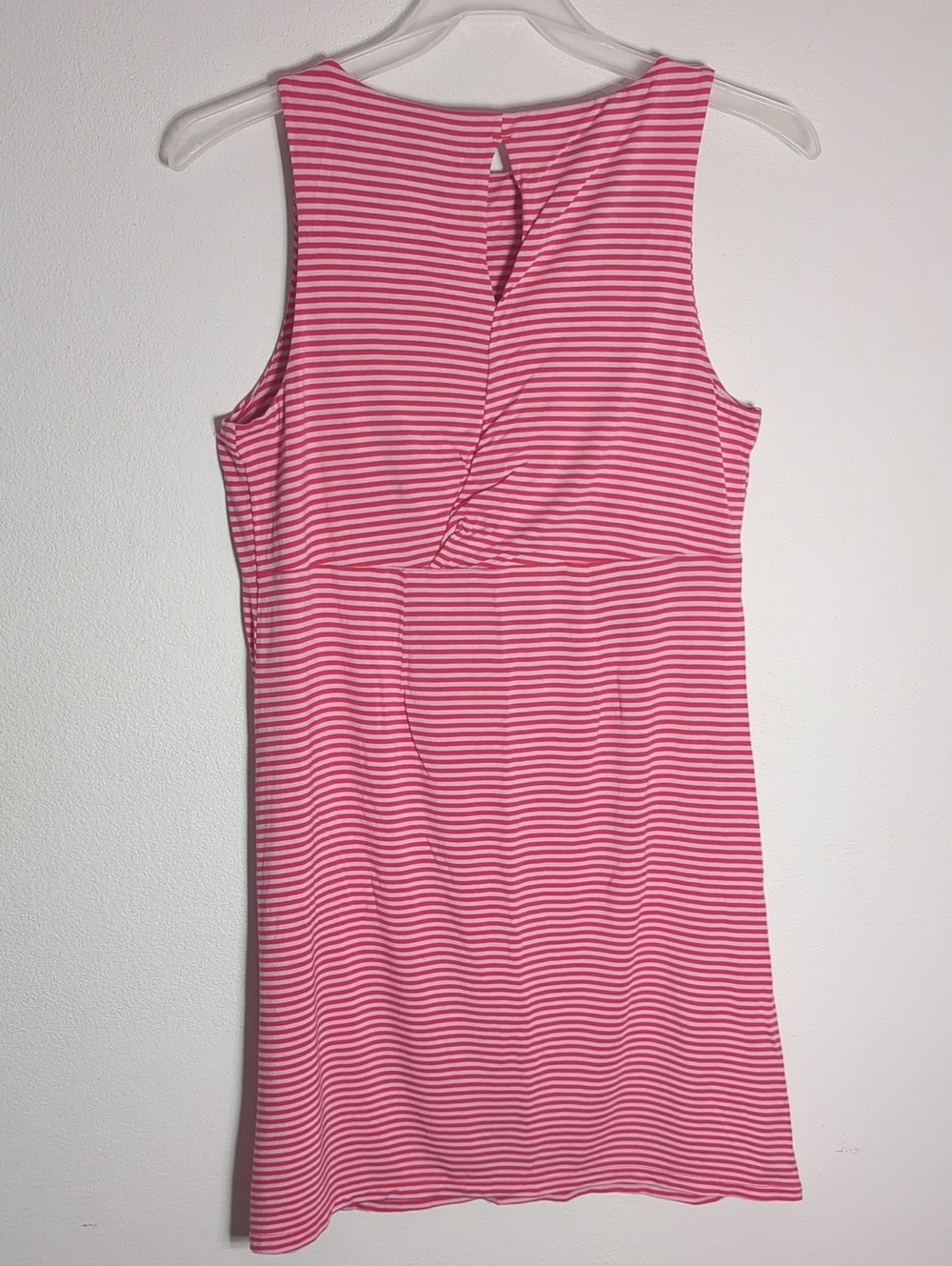 Tommy Bahama Womens Dress Cassia Pink Striped Keyhole Travel Cruise Beach Medium - Picture 9 of 10